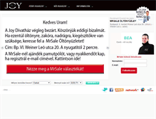 Tablet Screenshot of joydivat.hu
